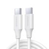 Kabelis USB-C PD QC 100W 5A 480MB/s 1m balts kabelis