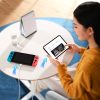 Kabelis USB-C PD QC 100W 5A 480MB/s 1m balts kabelis
