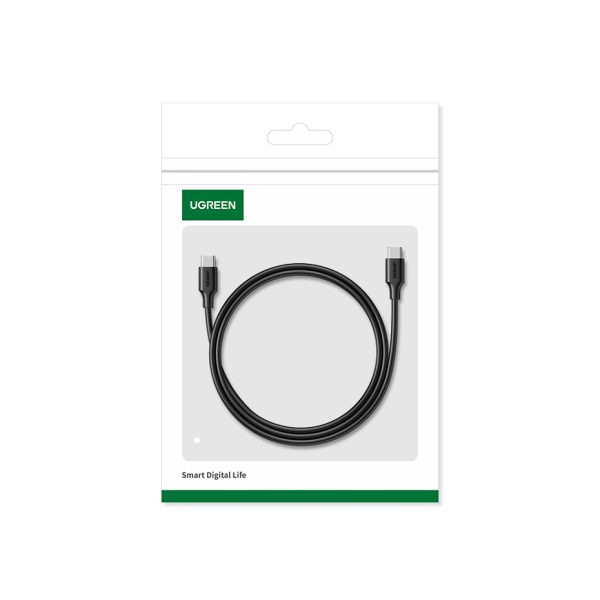 Kabelis USB-C PD QC 100W 5A 480MB/s 1,5M melns kabelis