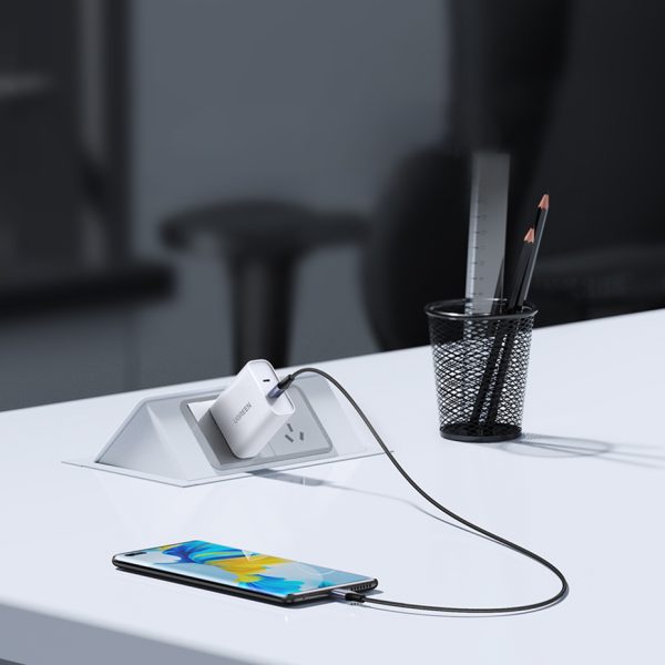 Kabelis USB-C PD kabelis pinumā 240W 5A 480MB/s 1m melna pelēkā krāsā