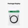Kabelis USB-C PD kabelis pinumā 240W 5A 480MB/s 1m melna pelēkā krāsā