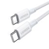 Kabelis USB-C kabelis PD 100W 5A 480MB/s 1m balts