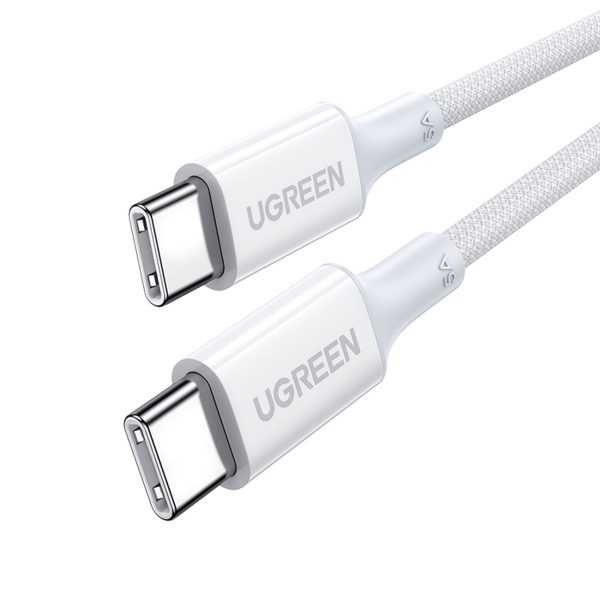 Kabelis USB-C kabelis PD 100W 5A 480MB/s 1m balts