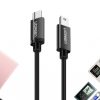 USB -C kabeļa kabelis - miniusB 480Mbps 1m melns