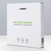 HUB USB -A tīkla adapteris - RJ45 1000 Mbps / 3x USB 3.0 melns