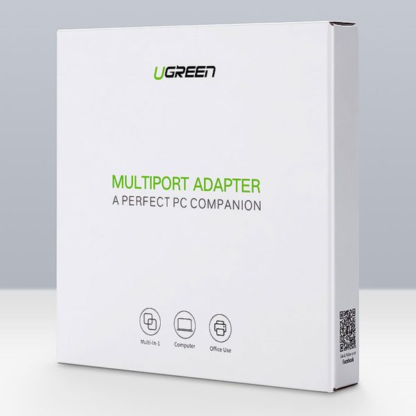 HUB USB -A tīkla adapteris - RJ45 1000 Mbps / 3x USB 3.0 melns