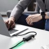 HUB USB -A tīkla adapteris - RJ45 1000 Mbps / 3x USB 3.0 melns