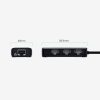 HUB USB -A tīkla adapteris - RJ45 10/100 Mbps / 3x USB 3.0 melns