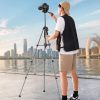 Profesionāls viedtālruņu un kameras 175 cm melns un pelēks statīvs