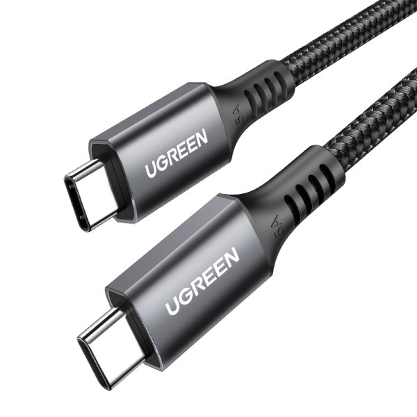 Kabelis USB-C kabelis 100W 5A PD 480Mbps 3m pelēks