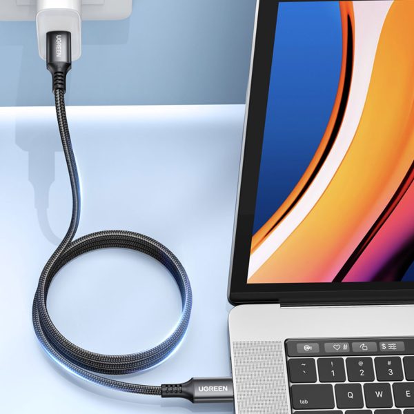Kabelis USB-C kabelis 100W 5A PD 480Mbps 3m pelēks