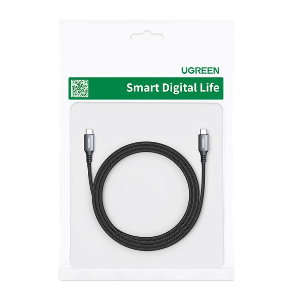 Kabelis USB-C kabelis 100W 5A PD 480Mbps 3m pelēks