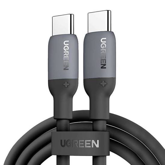 USB-C silikona kabeļa kabelis PD 60W 480Mbps 2m lieliski