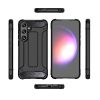 Bruņots gadījums, kas pastiprināts Samsung Galaxy S24+ hibrīdu bruņu melnajām