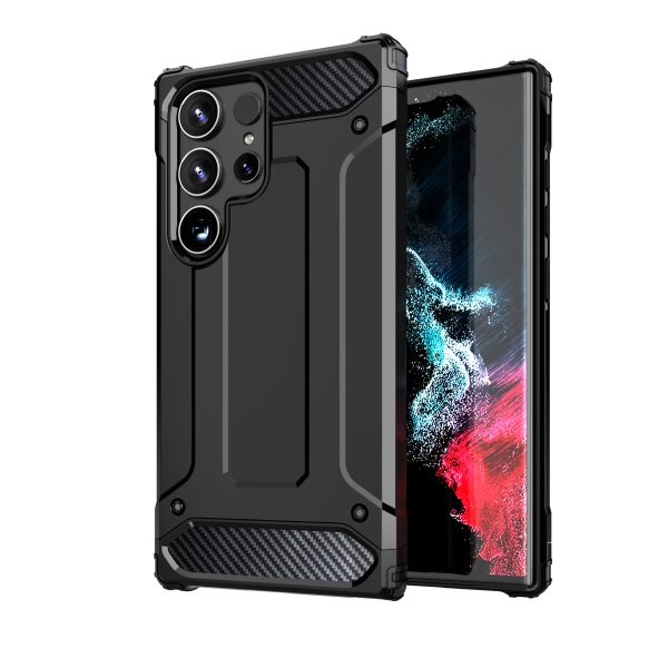 kas pastiprināts Samsung Galaxy S24 Ultra Hybrid Armour Black