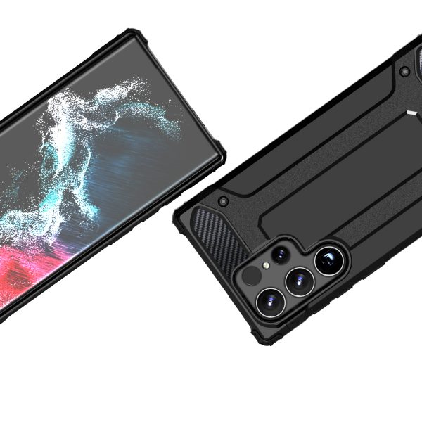 Bruņots gadījums, kas pastiprināts Samsung Galaxy S24 Ultra Hybrid Armour Black
