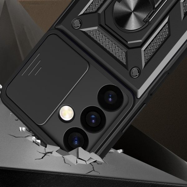 Componts ar kameru kamerai Samsung Galaxy S24 Hybrid Armor CaMShield Black