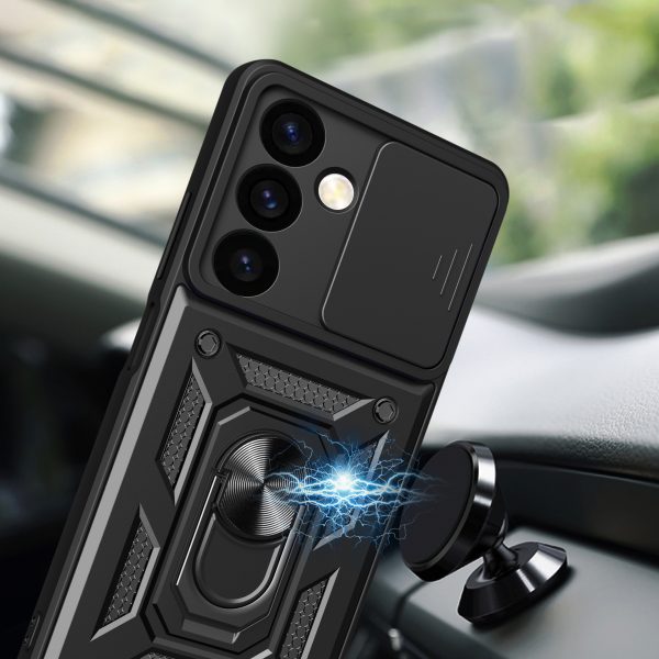 Componts ar kameru kamerai Samsung Galaxy S24 Hybrid Armor CaMShield Black