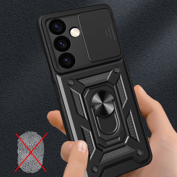Componts ar kameru kamerai Samsung Galaxy S24 Hybrid Armor CaMShield Black