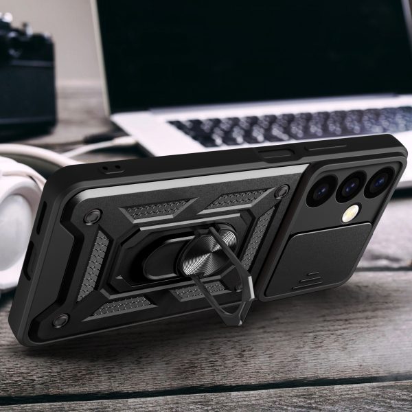 Componts ar kameru kamerai Samsung Galaxy S24 Hybrid Armor CaMShield Black