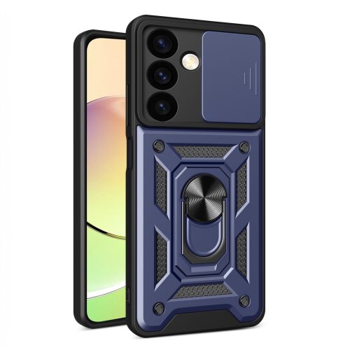 Componts ar kameru kamerai Samsung Galaxy S24+ hibrīda bruņu cambīlda zilā krāsā