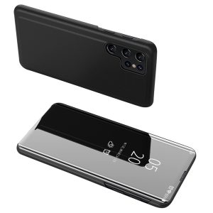 Lietas gadījums Samsung S24 ar skaidru skatu lietu melnā krāsā