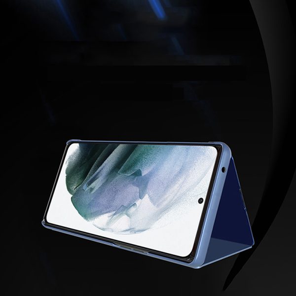 Lietas gadījums Samsung S24+ ar skaidru skatu lietu zilā atloka