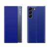 Gadījuma gadījums Samsung S24 ar magnētisko jauno miega skatu korpuss zilā krāsā