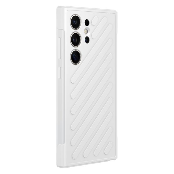 Oriģināls bruņu korpusa vairoga korpusa vāks Samsung Galaxy S24 Ultra gaiši pelēkā krāsā