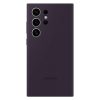 Sākotnējā silikona korpuss Samsung Galaxy S24 Ultra silikona gadījumu tumši violetā