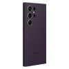 Sākotnējā silikona korpuss Samsung Galaxy S24 Ultra silikona gadījumu tumši violetā