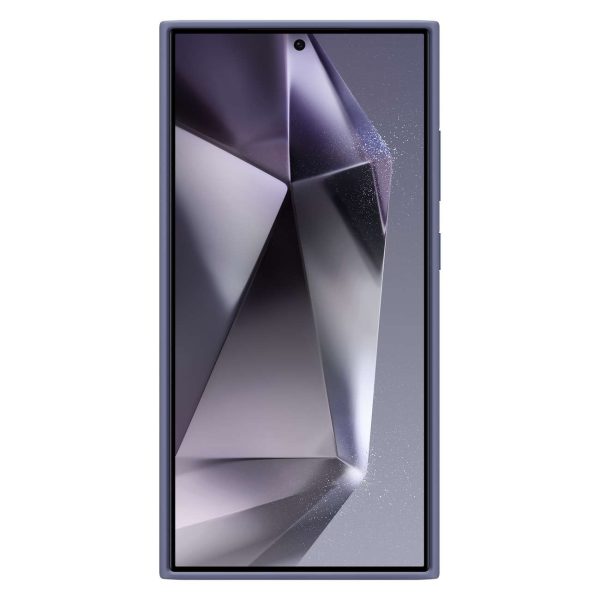 Sākotnējais silikona korpuss Samsung Galaxy S24 Ultra silikona violetā gadījumā