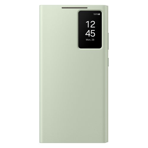 Oriģināls korpuss Samsung Galaxy S24 Ultra Smart View Wallet Light Green Pocket