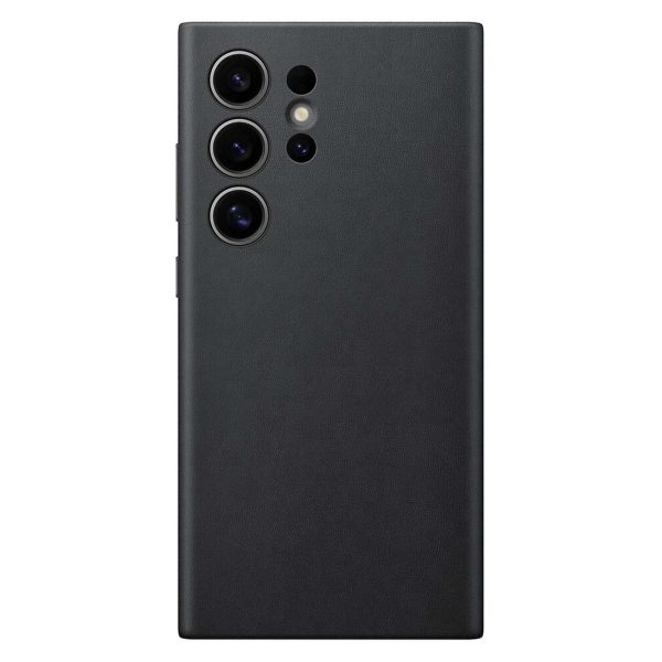 Oriģināls korpuss Samsung Galaxy S24 Ultra Vegan Leather Case GP-FPS928HCABW Black