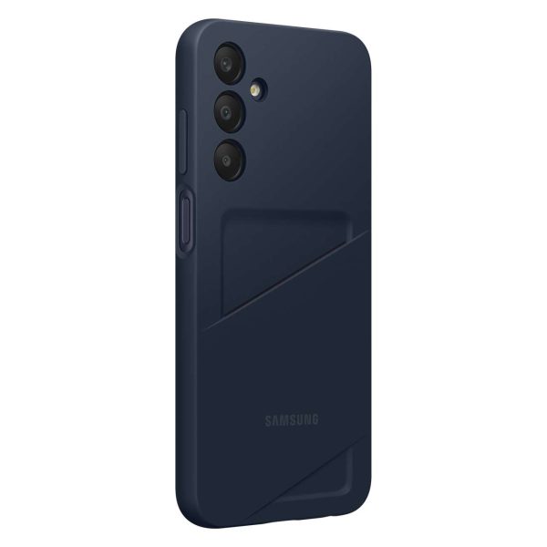 Oriģināls korpuss Samsung Galaxy A15 / A15 5G ar kabatu melnām un zilām kartēm