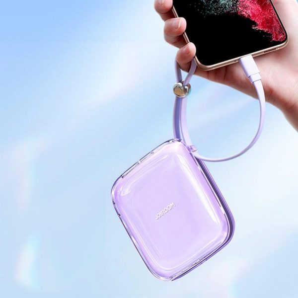 Mazs viegls PowerBank 1000mah USB-C USB-A Purple