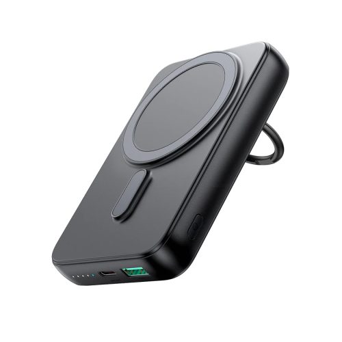Bezvadu PowerBank 1000mah 20w magsafe ar statīvu + USB-C kabelis melns
