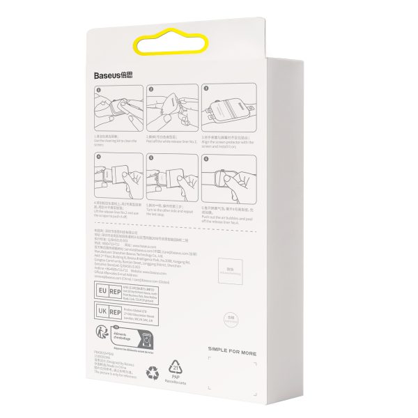 2x aizsargājošais folijas nanokristāls Apple Watch 7/8/9 45 mm + caurspīdīgs montāžas komplekts