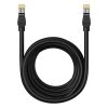 Kabeļu tīkls Kabelis Ethernet Cat 5 RJ-45 1000MB/s Vītā savīti: 8m melns