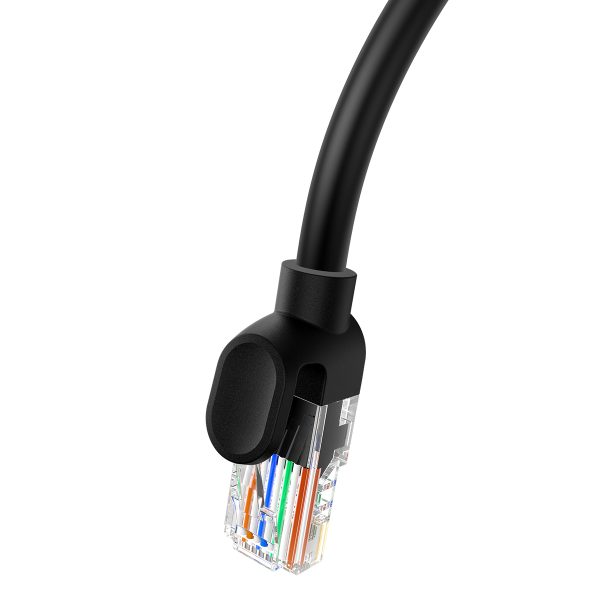 Kabeļu tīkls Kabelis Ethernet Cat 5 RJ-45 1000MB/s Vītā savīti: 8m melns