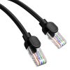 Kabeļu tīkls Kabelis Ethernet Cat 5 RJ-45 1000MB/s Vītā savīti: 8m melns