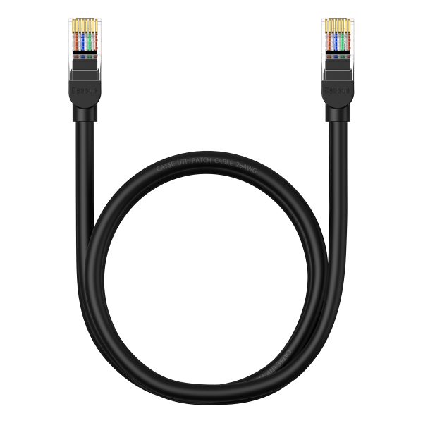 1024095-2-kabel-przewod-sieciowy-ethernet-cat-5-rj-45-1000mb-baseus-hurtownia-sklep Kabeļu tīkls Kabelis Ethernet Cat 5 RJ-45 1000MB/s Vītā pāris 1m melns