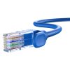 Kabeļa tīkla kabeļa Ethernet Cat 6 RJ-45 1000MB/s Vītā pāris 0,5 m zilā krāsā
