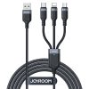 3in1 USB-A kabeļa iPhone zibens USB-C microUSB Multi-U 1