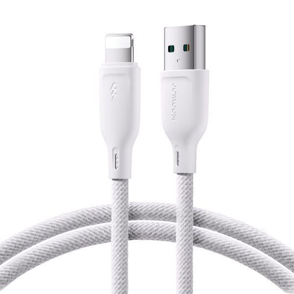 Kabelis kabelis iPhone USB-A-Lighting 3A daudzkrāsu sērijai 1m balts