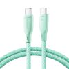 Kabelis USB-C 60W kabeļa ātrā daudzkrāsu sērija 1M Green