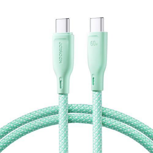 Kabelis USB-C 60W kabeļa ātrā daudzkrāsu sērija 1M Green