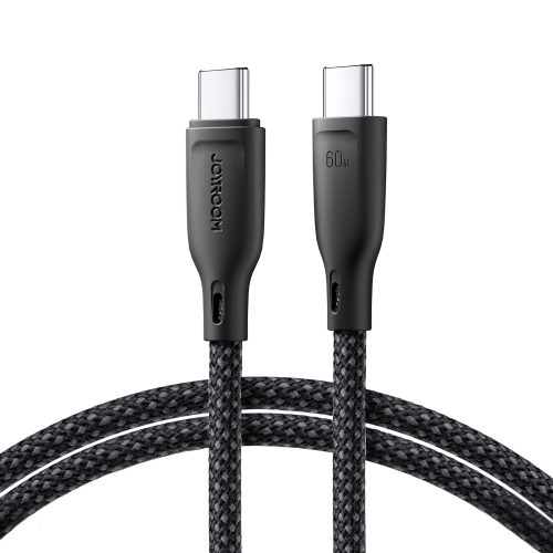 Kabelis USB-C 60W kabeļa ātrā daudzkrāsu sērija 1m melns