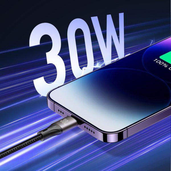 Kabelis USB-C 100W gaismas ātruma sērija 1,2m balts