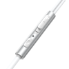 Austiņu vadu sērijas minijack 3,5 mm 1,2 m sudraba austiņas
